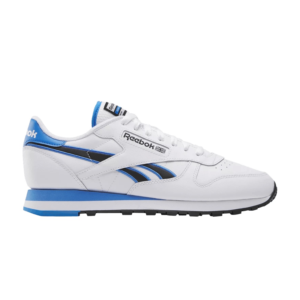 Reebok Classic Leather 'White Kinetic Blue Black'