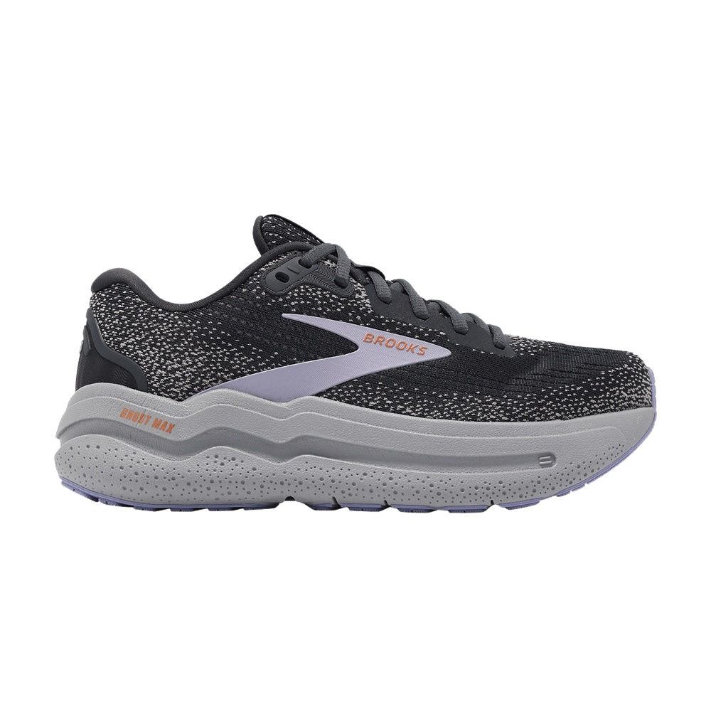 Brooks Wmns Ghost Max 2 Wide 'Ebony Sweet Lavender'