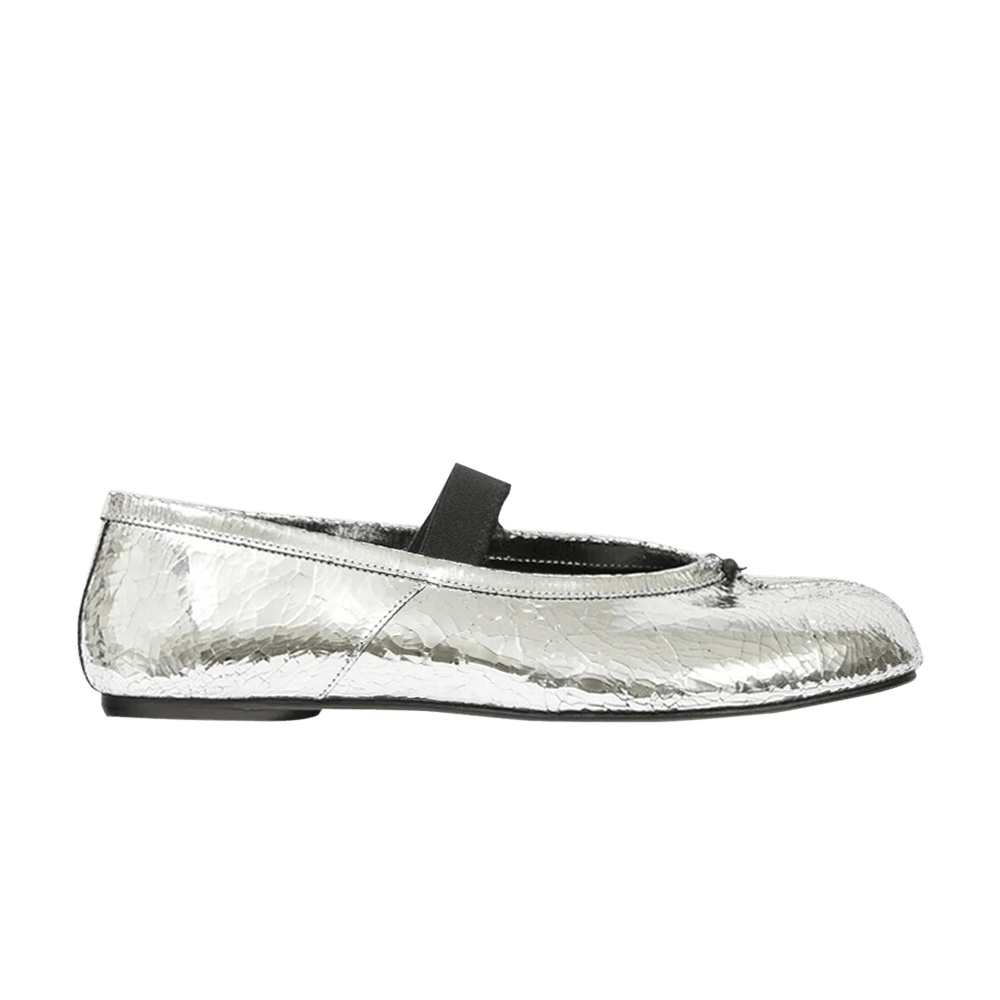 Maison Margiela Wmns Tabi Ballerina Flat Elastic Band 'Silver'